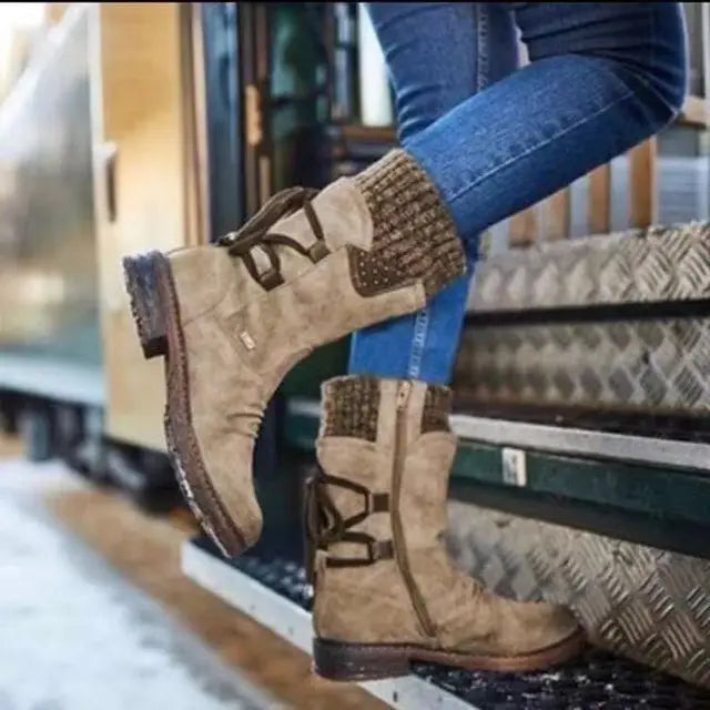 Solveike | Damen Winterstiefel mit Strickschaft - Image 7