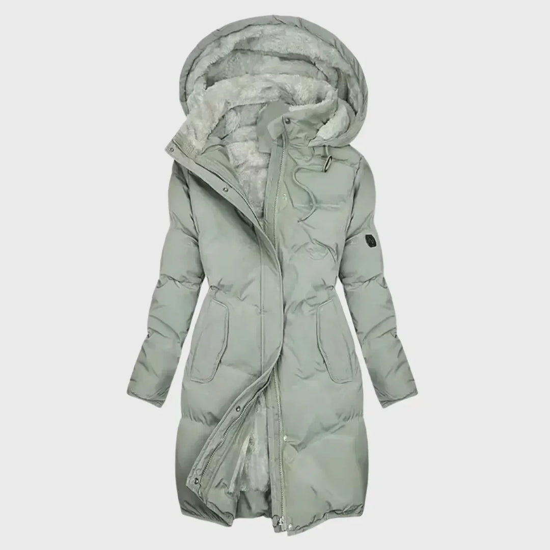 Aldine | Damen Winterjacke mit Kapuze Gefüttert - Black - Image 3