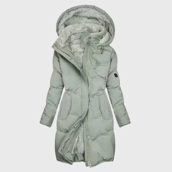 Aldine | Damen Winterjacke mit Kapuze Gefüttert - Black - Image 3
