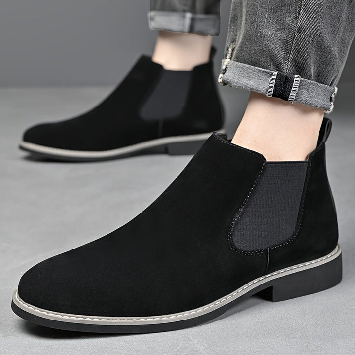 Aldvorn | Herren Stiefeletten Chelsea Schlupfstiefel - Black - Image 2
