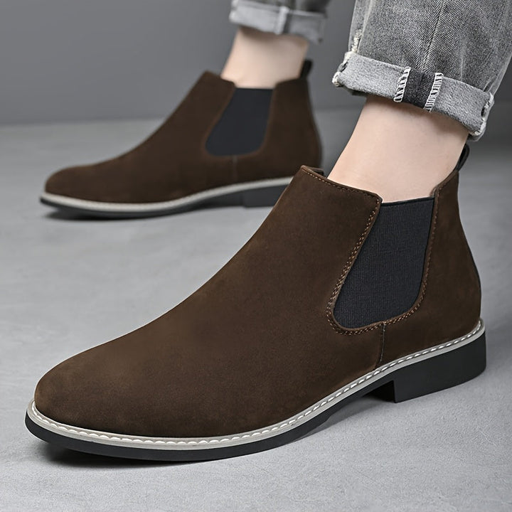 Aldvorn | Herren Stiefeletten Chelsea Schlupfstiefel - Black - Image 4
