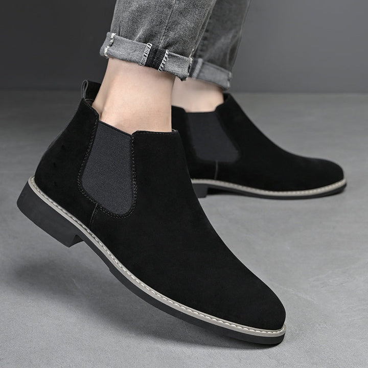 Aldvorn | Herren Stiefeletten Chelsea Schlupfstiefel - Black - Image 5