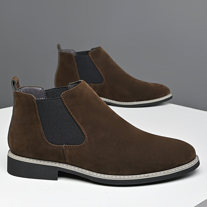 Aldvorn | Herren Stiefeletten Chelsea Schlupfstiefel - Black - Image 9