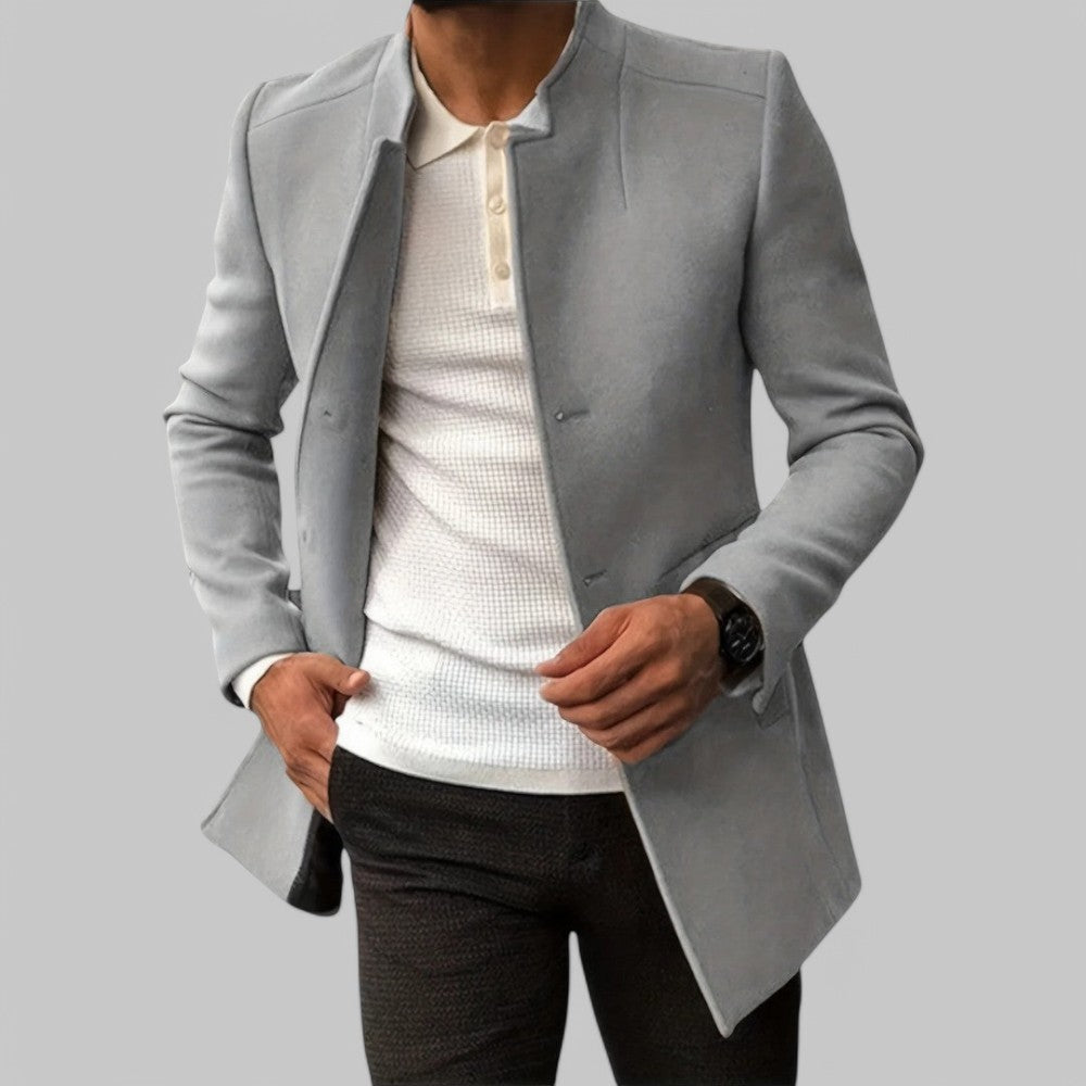 Aldwyn | Herren Wintermantel Slim Fit Wollmantel - Camel - Image 3