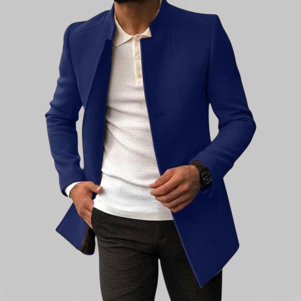 Aldwyn | Herren Wintermantel Slim Fit Wollmantel - Camel - Image 5