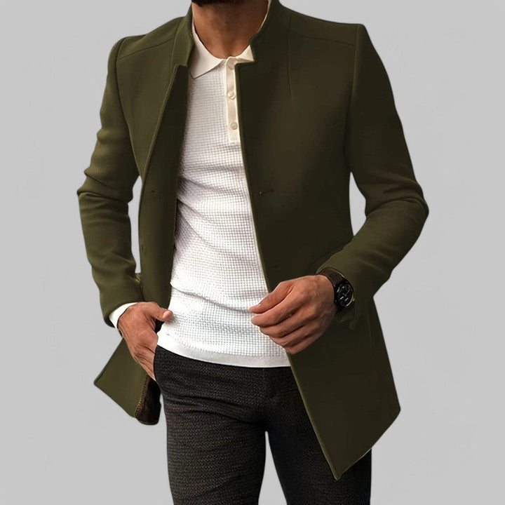 Aldwyn | Herren Wintermantel Slim Fit Wollmantel - Camel - Image 6