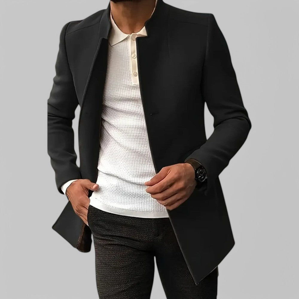 Aldwyn | Herren Wintermantel Slim Fit Wollmantel - Camel - Image 7