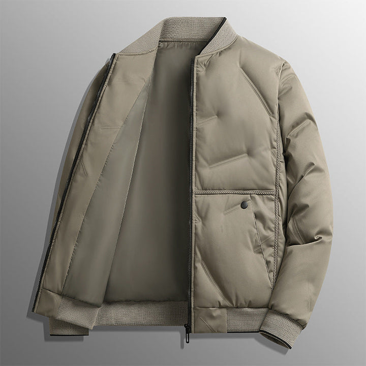 Arvid | Herren Steppjacke Winterjacke mit Stehkragen - Khaki - Image 1