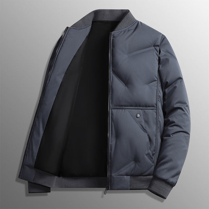 Arvid | Herren Steppjacke Winterjacke mit Stehkragen - Khaki - Image 2