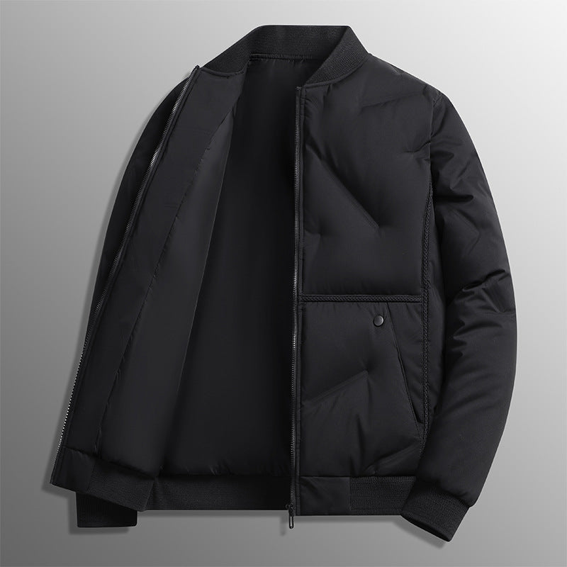 Arvid | Herren Steppjacke Winterjacke mit Stehkragen - Khaki - Image 3