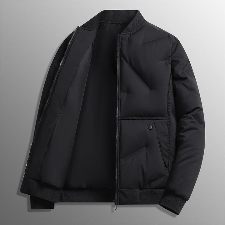 Arvid | Herren Steppjacke Winterjacke mit Stehkragen - Khaki - Image 3