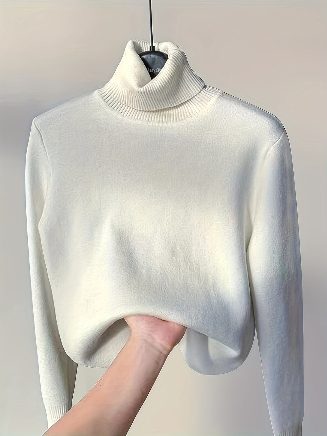 Arvina | Damen Rollkragen Pullover mit Fleecefutter - Camel - Image 17