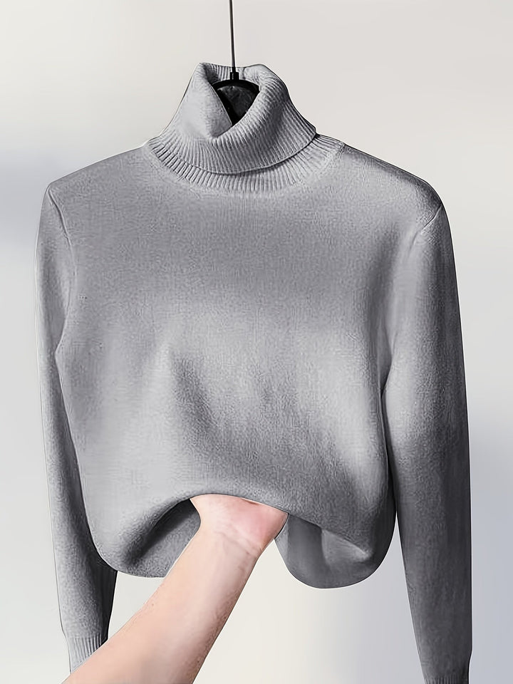 Arvina | Damen Rollkragen Pullover mit Fleecefutter - Camel - Image 21