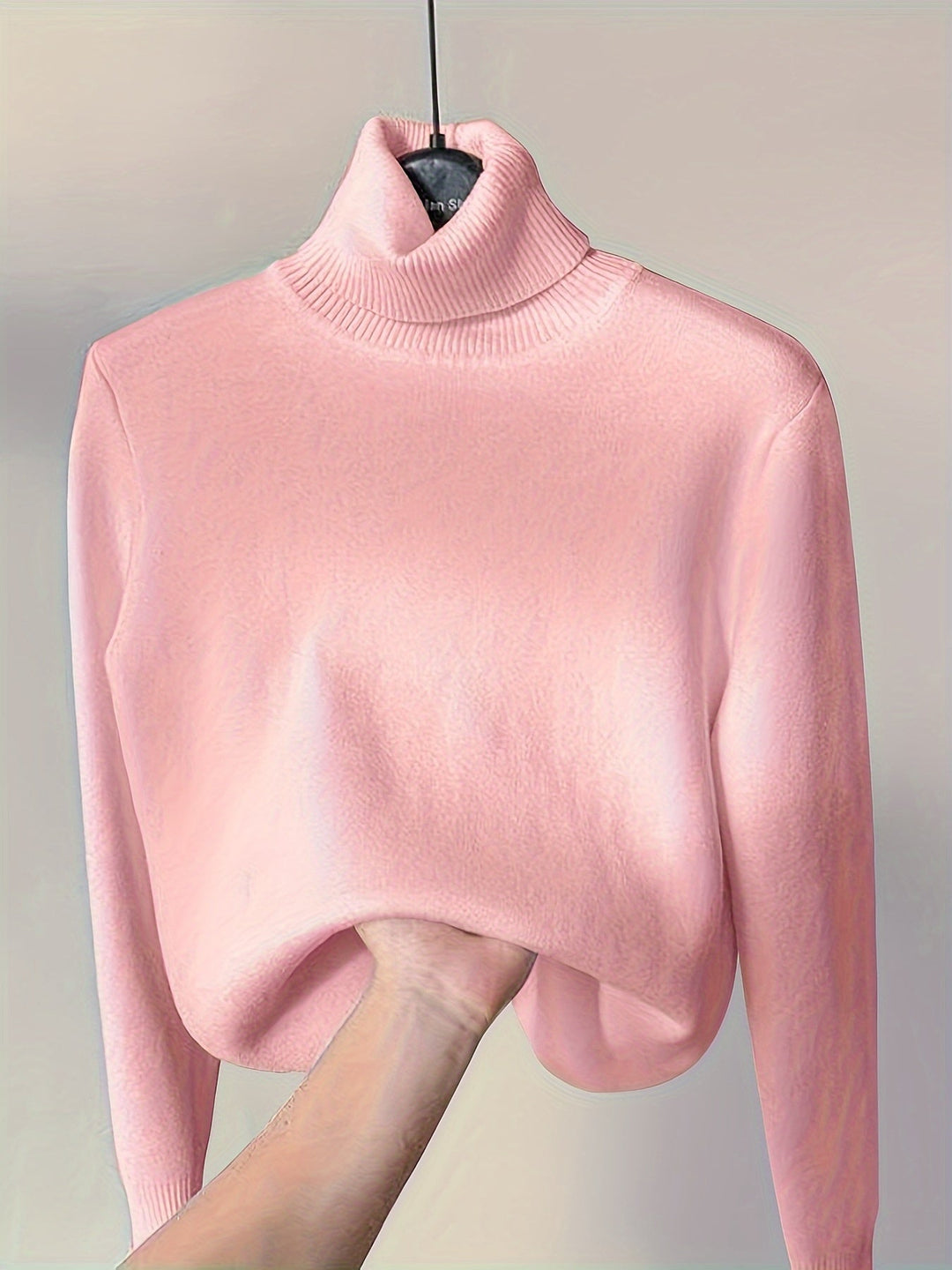 Arvina | Damen Rollkragen Pullover mit Fleecefutter - Camel - Image 31