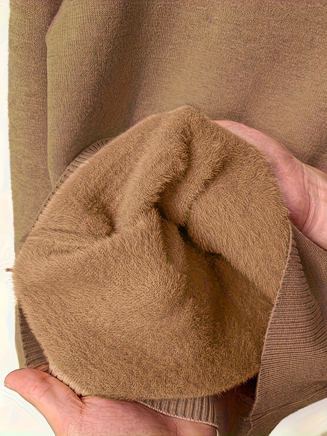 Arvina | Damen Rollkragen Pullover mit Fleecefutter - Camel - Image 7