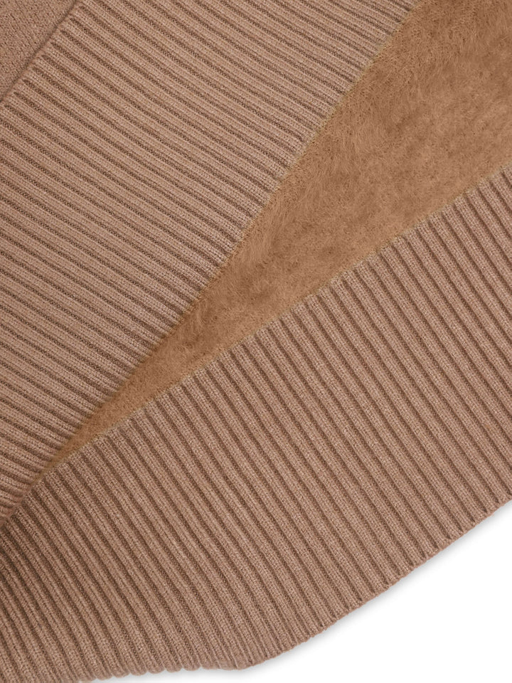 Arvina | Damen Rollkragen Pullover mit Fleecefutter - Camel - Image 9