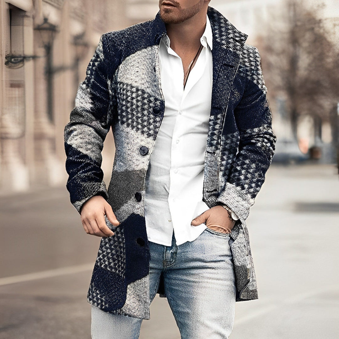 Bastian | Herren Langer Wintermantel mit Knopfleiste - Image 3