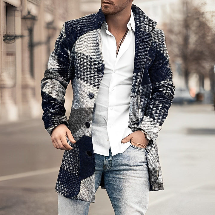 Bastian | Herren Langer Wintermantel mit Knopfleiste - Image 3