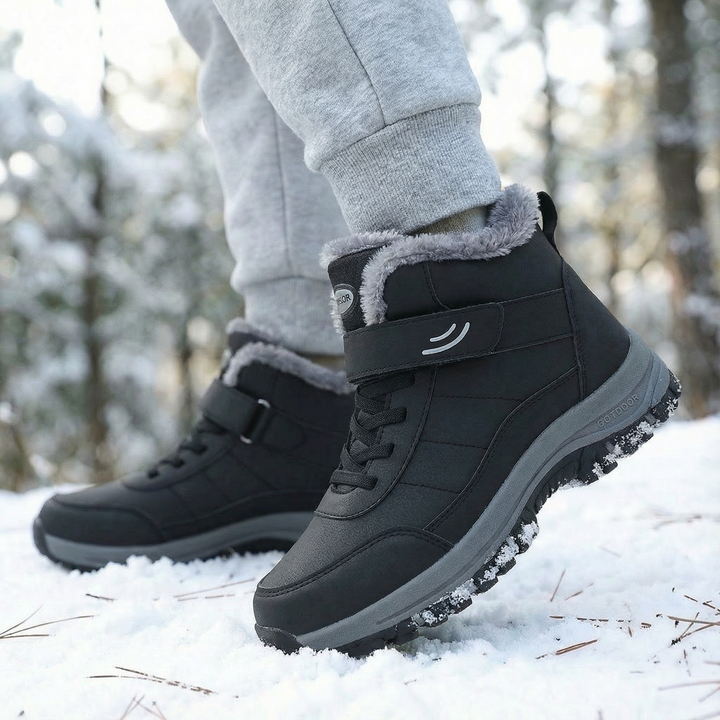 Belvind | Damen Winterstiefeletten Warm Gefüttert - Black - Image 1