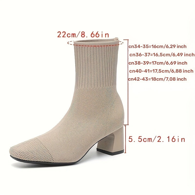 Belvinde | Damen Stiefeletten mit Blockabsatz - Navy - Image 15