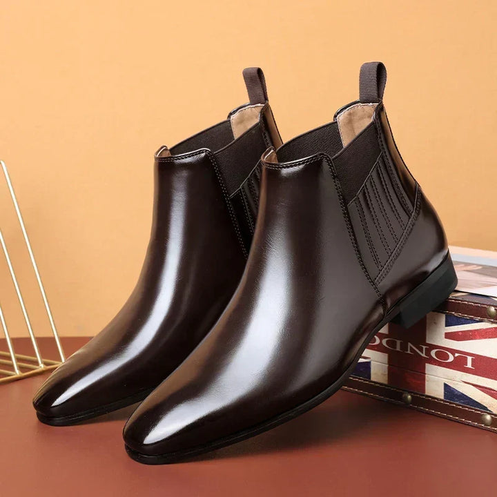Bervaine | Damen Stiefeletten Chelsea Boot - Dark Brown - Image 1