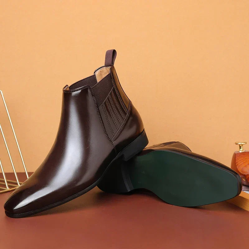 Bervaine | Damen Stiefeletten Chelsea Boot - Dark Brown - Image 4