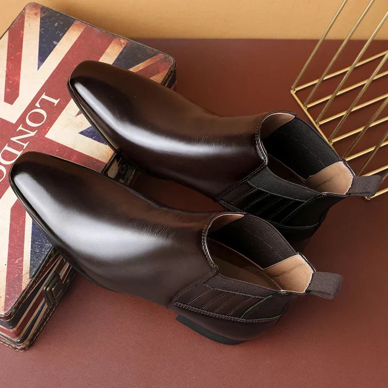 Bervaine | Damen Stiefeletten Chelsea Boot - Dark Brown - Image 6