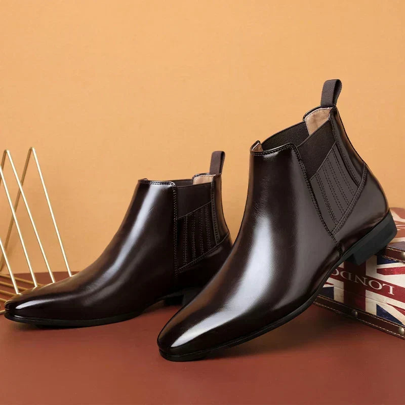 Bervaine | Damen Stiefeletten Chelsea Boot - Dark Brown - Image 7
