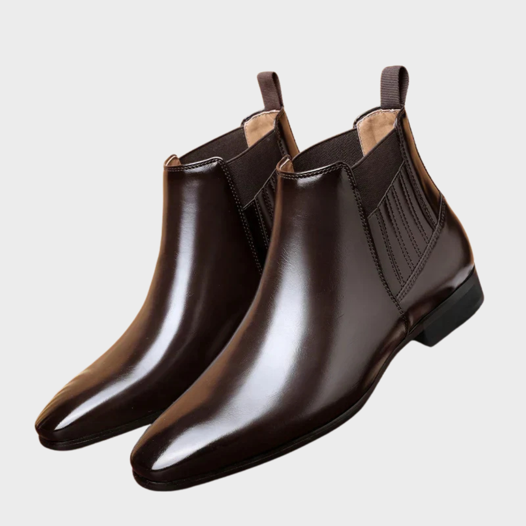Bervaine | Damen Stiefeletten Chelsea Boot - Dark Brown - Image 8