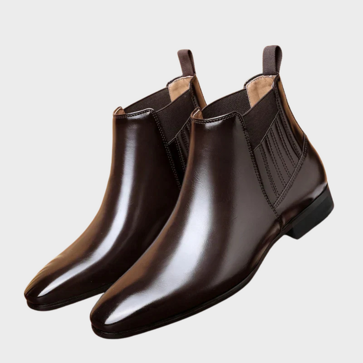 Bervaine | Damen Stiefeletten Chelsea Boot - Dark Brown - Image 8