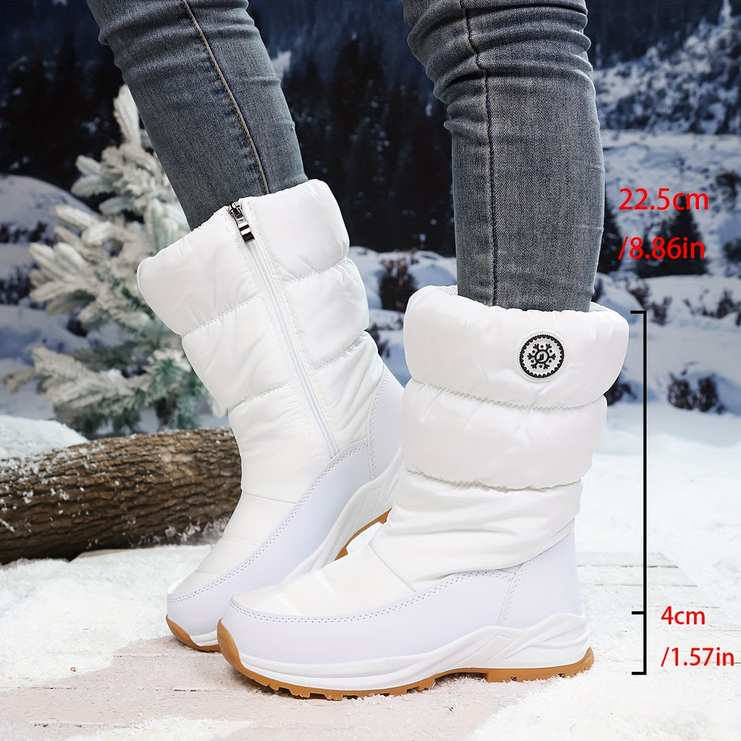 Berveld | Damen Winterstiefel gefüttert Schneestiefel - Black - Image 12