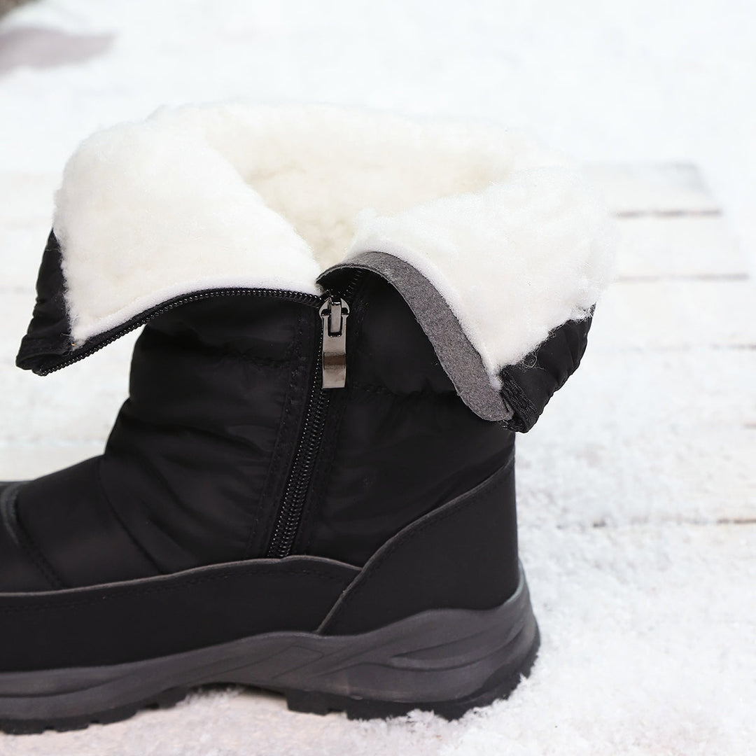 Berveld | Damen Winterstiefel gefüttert Schneestiefel - Black - Image 5
