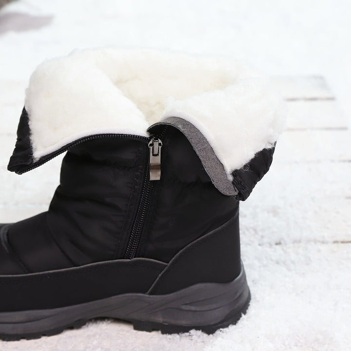 Berveld | Damen Winterstiefel gefüttert Schneestiefel - Black - Image 5