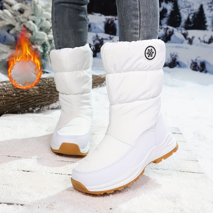 Berveld | Damen Winterstiefel gefüttert Schneestiefel - Black - Image 8