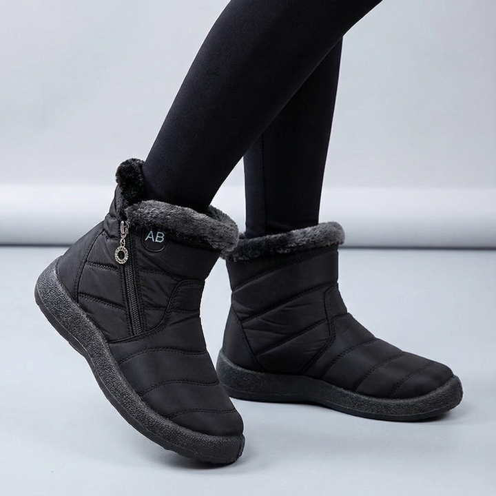 Bervild | Damen Stiefeletten Wasserdicht Winterstiefel - Black - Image 1