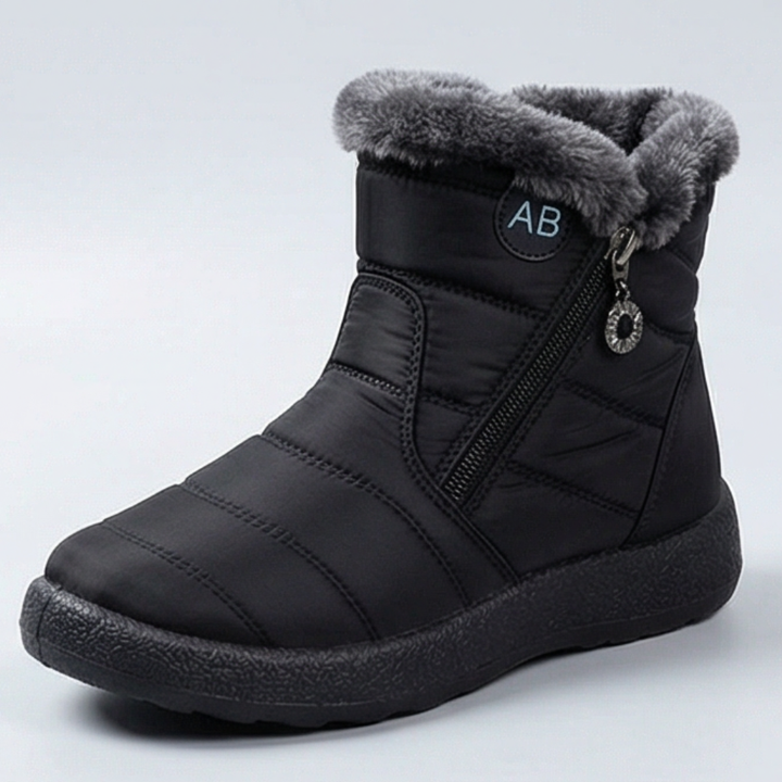 Bervild | Damen Stiefeletten Wasserdicht Winterstiefel - Black - Image 14