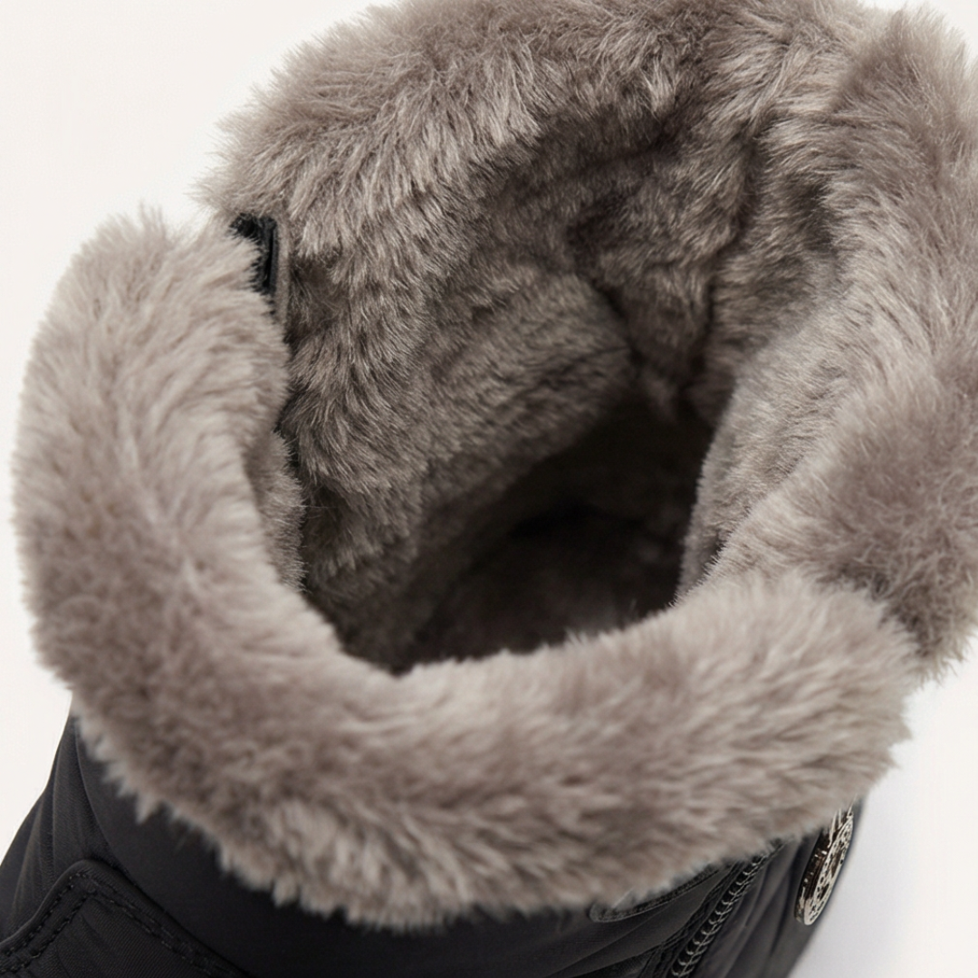 Bervild | Damen Stiefeletten Wasserdicht Winterstiefel - Black - Image 8