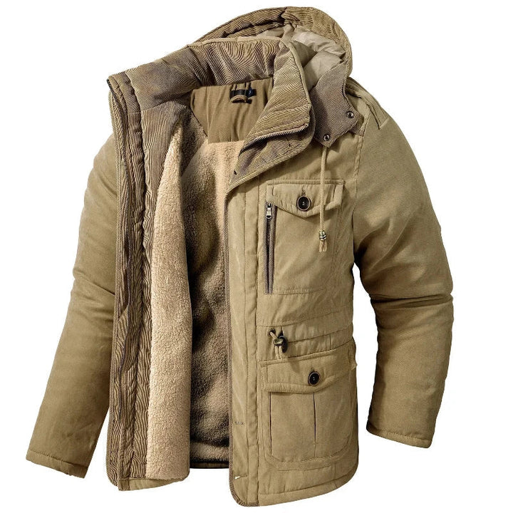 Bervold | Herren Winterjacke mit Kapuze Teddyfutter - Image 1