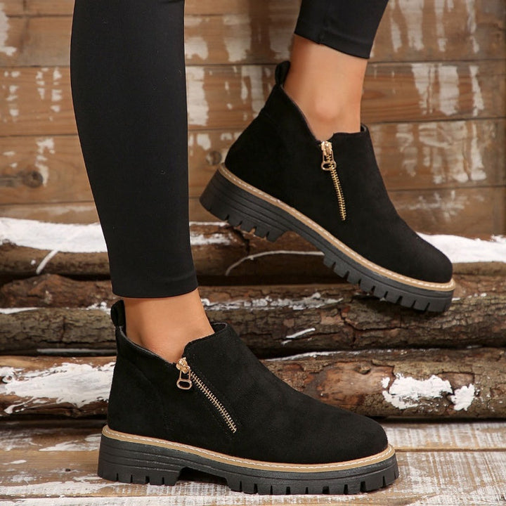 Bervona | Damen Stiefeletten mit Blockabsatz - Black - Image 2