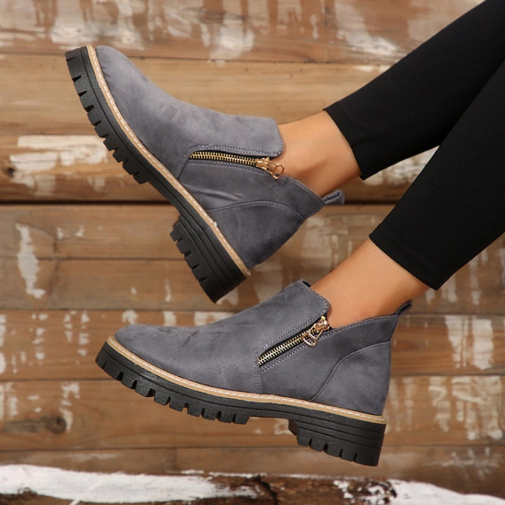 Bervona | Damen Stiefeletten mit Blockabsatz - Black - Image 3