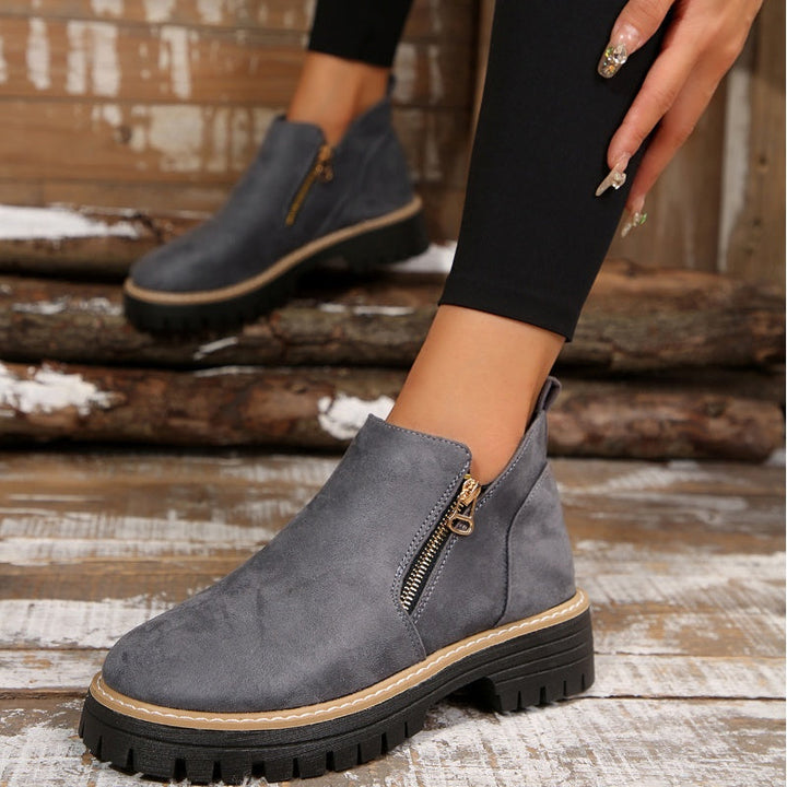 Bervona | Damen Stiefeletten mit Blockabsatz - Black - Image 4