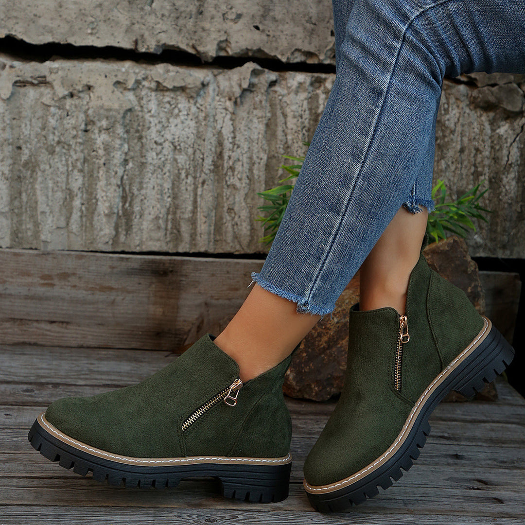 Bervona | Damen Stiefeletten mit Blockabsatz - Black - Image 9