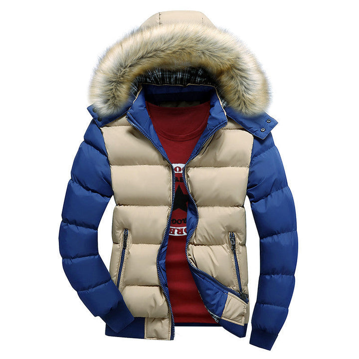 Bjorvane | Herren Winterjacke Steppjacke mit Kapuze - Red - Image 2