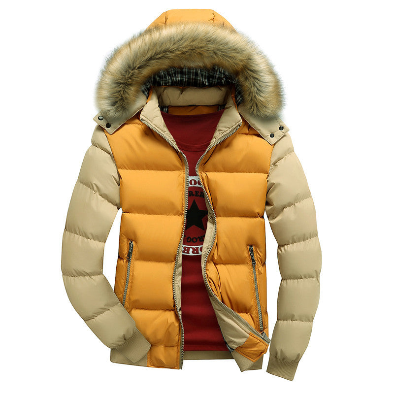 Bjorvane | Herren Winterjacke Steppjacke mit Kapuze - Red - Image 3