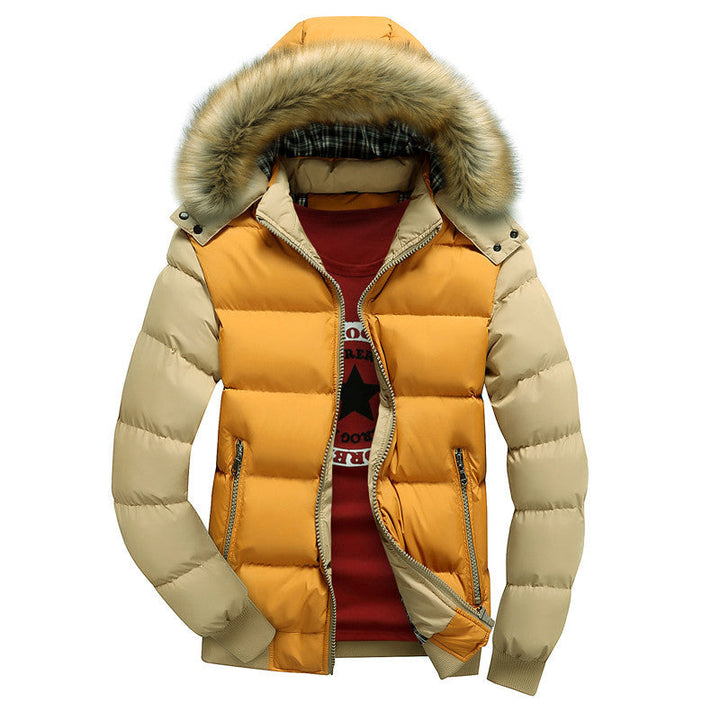 Bjorvane | Herren Winterjacke Steppjacke mit Kapuze - Red - Image 3