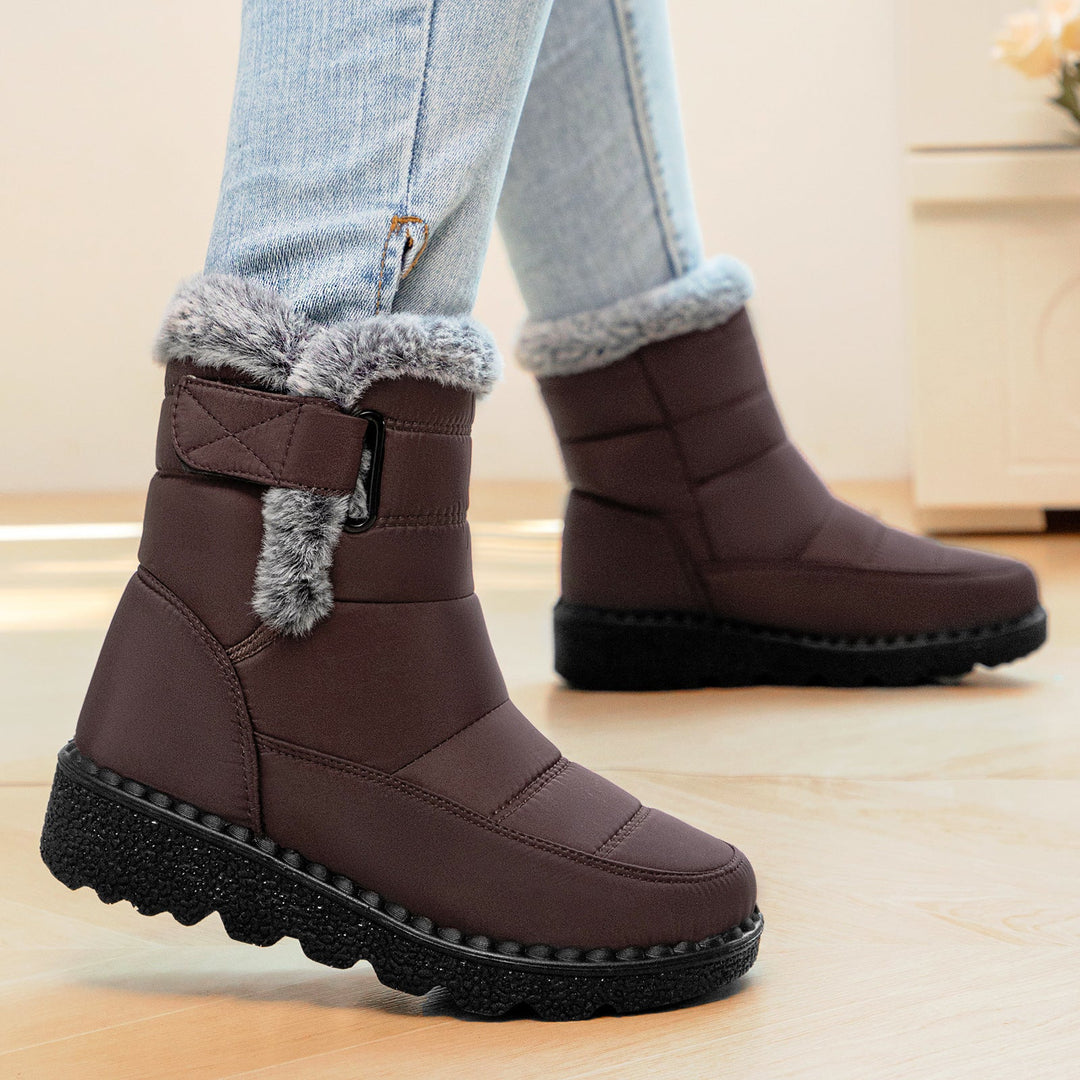 Brenvala | Damen Winterschuhe Gefütterte Schneestiefel - Image 4
