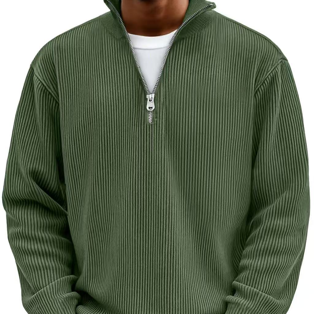 Brenvik | Herren Strickpullover mit Halbzip - Light Blue - Image 8