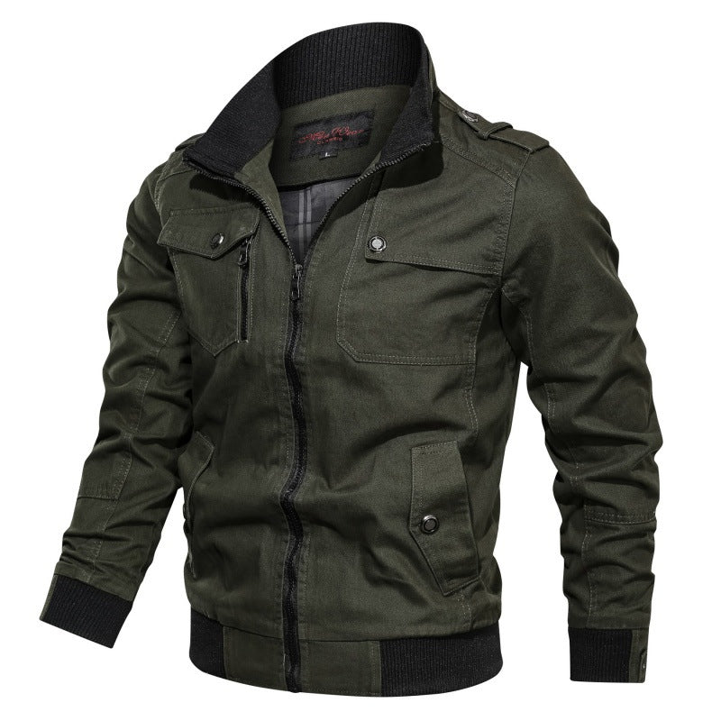Brenvok | Herren Bomberjacke Fieldjacket mit Taschen - Image 3