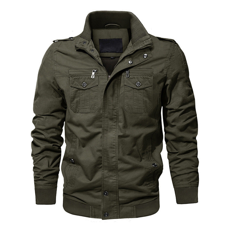 Brenvok | Herren Bomberjacke Fieldjacket mit Taschen - Image 4