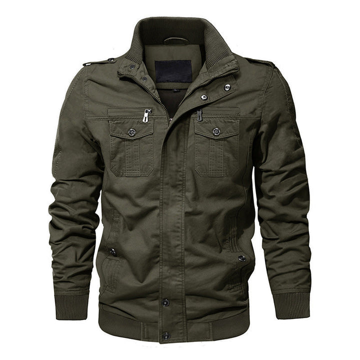 Brenvok | Herren Bomberjacke Fieldjacket mit Taschen - Image 4